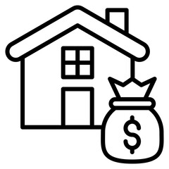 Asset Investment line icon