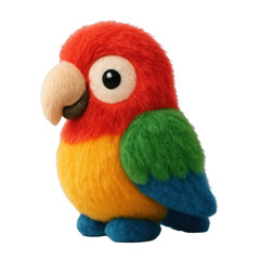 PNG Colorful plush parrot toy