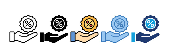 Discount Icon Element For Design