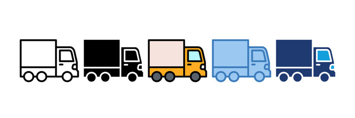 Delivery Truck Icon Element For Design