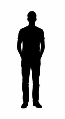 silhouette of a man