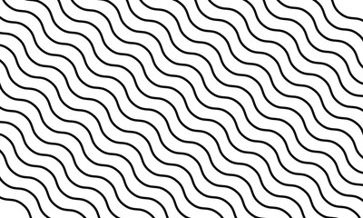 Black and white diagonal contrasting stripes with a zigzag on all sheet  . Vector Illustration . EPS 10 .  