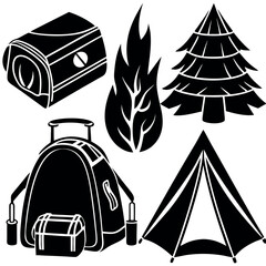 Camping Essentials Backpack, Tent, Fire, & More
