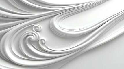 Abstract white wavy design (6)
