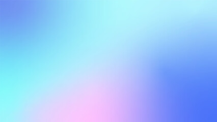 Winter holographic gradient. Pastel Christmas background, modern winter blue gradient vector design.
