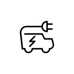 Modern Electric Car Vector Illustration Clean Energy Design