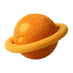 PNG Fuzzy orange planet illustration