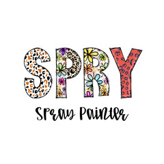 Springtime Sprzy Design with Leopard Print and Flowers