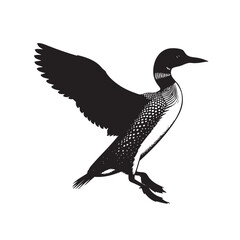 Bird Silhouette vector art illustration. black bird vector design.