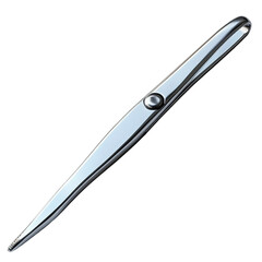 Elegant metallic pointed instrument, a sleek and precise cutting tool design