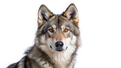 Fototapeta premium Majestic Wolfdog Breeds: Aerial Photography of Stunning Canine Beauty