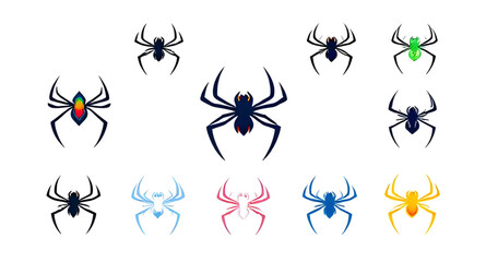 spider shape, spider flat icon, spider cartoon, spider web icon, arachnid icon, arachnid vector, creepy spider, black spider icon, spider art, spider collection, scary spider icon, spider isolated, sp