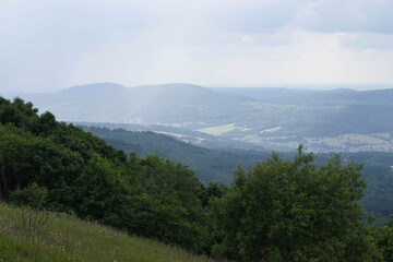 Fog over hills in Bavaria