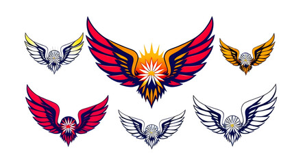 Wing icon, Wing vector, Wing illustration, Angel wing, Bird wing, Feathered wing, Eagle wing, Butterfly wing, Dragon wing, Bat wing, Abstract wing, Realistic wing, Flat wing design, Wing silhouette, W