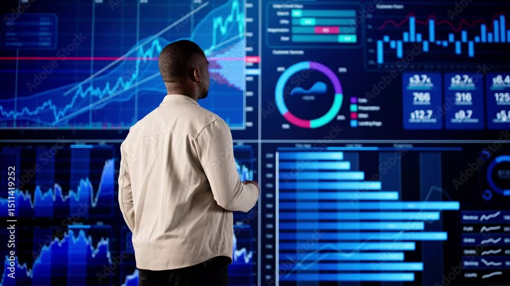Poster big data artificial intelligence dashboard