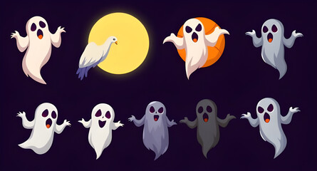Halloween ghost set 