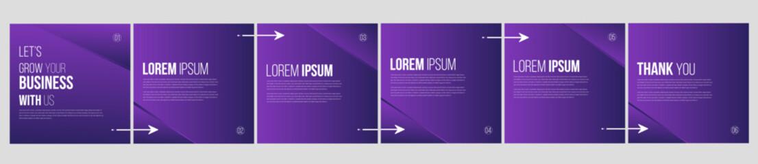 Modern Business Promotion Instagram Carousel Template – Vertical EPS Design