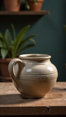 Pottery workshop, free space for text