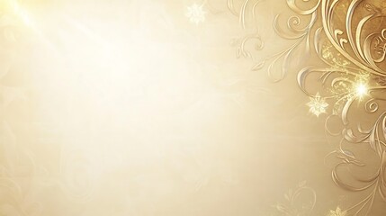 Elegant gold floral design background (2)