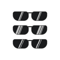 Glasses Vector Illustration. Vector Illustration Front view of glasses