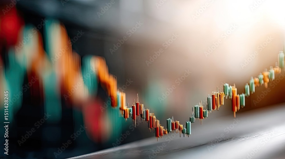 Poster volume spike analysis with price and trend support concept. dynamic stock market chart with vibrant 