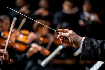 Conducting the Symphony: Maestro Leads Orchestra in Evocative Musical Performance