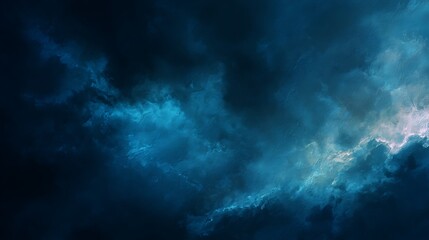 Obraz premium Deep blue background dark sky color with hints of light abstract textures .