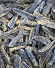 Blue kyanite aluminosilicate mineral metamorphic rocks 