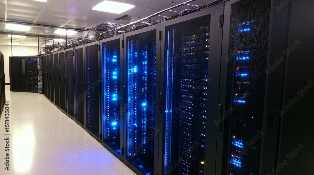 Poster explore the intricacies of cloud computing insights from data centers on technology and innovation