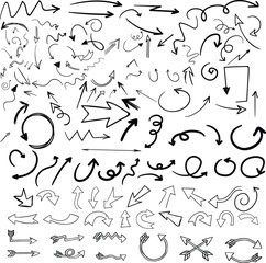  hand drawn vector element set.