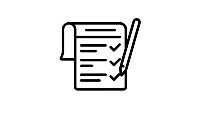 Shopping Checklist Paper Icon
