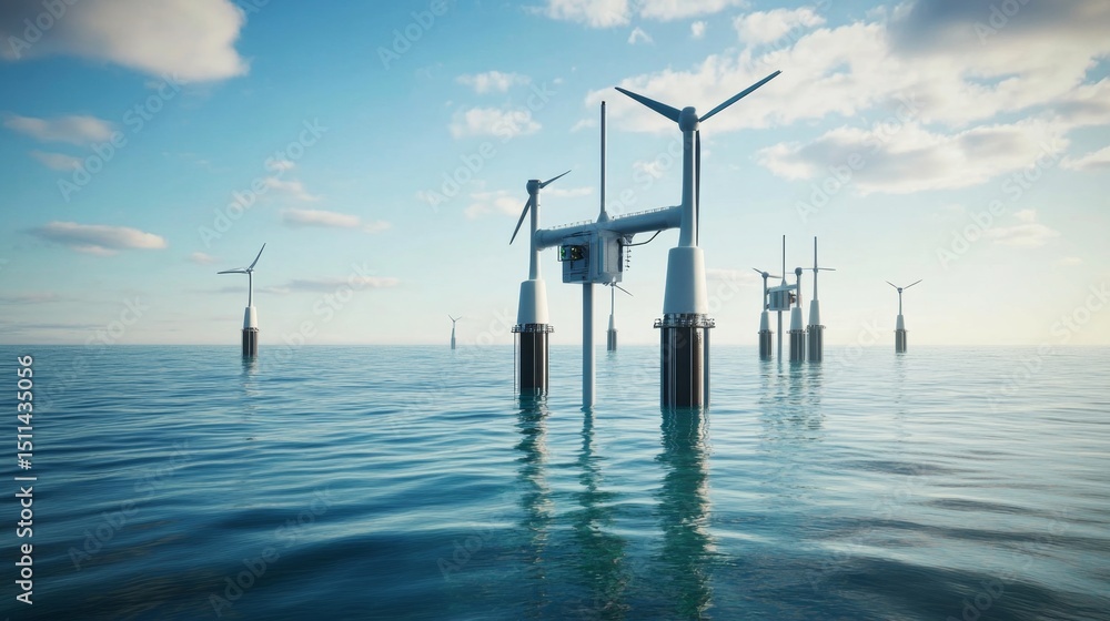 Poster exploring the innovative techniques of tidal power generation in coastal waters insights and future 