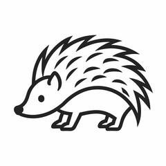 vector illustration of a Porcupine