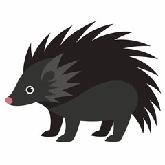 vector illustration of a Porcupine