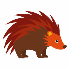 vector illustration of a Porcupine