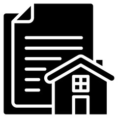 Housing Project glyph icon