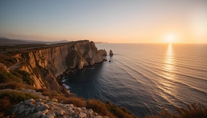 sunset over the ocean