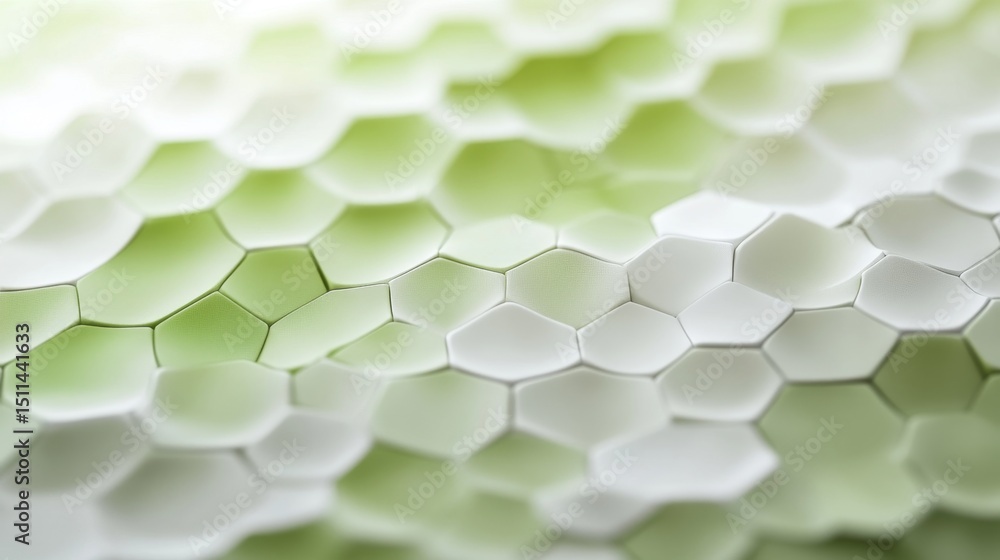 Poster seamless gradient transition over hexagon bokeh in a serene nature environment captured from a close