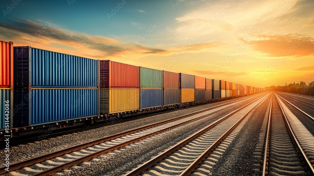 Poster streamlining intermodal transportation logistics with containers a comprehensive guide for businesse