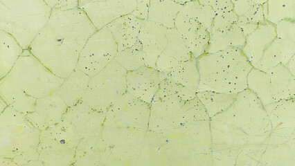 Cracked Paint Texture on Green Wall