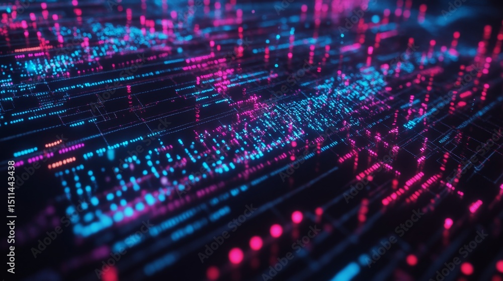 Poster exploring molecular biology concepts dna strand dynamics in a digital environment from a scientific 