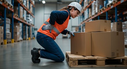 Warehouse Worker with Back Pain