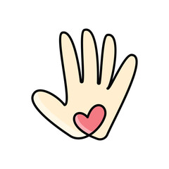 Volunteer  Icon vector