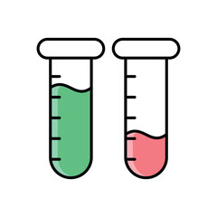 Test Tube  Icon vector