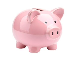 Obraz premium Saving Dreams: A charming pink piggy bank, a symbol of financial aspiration and prudent money management, stands ready to receive savings for a brighter future.