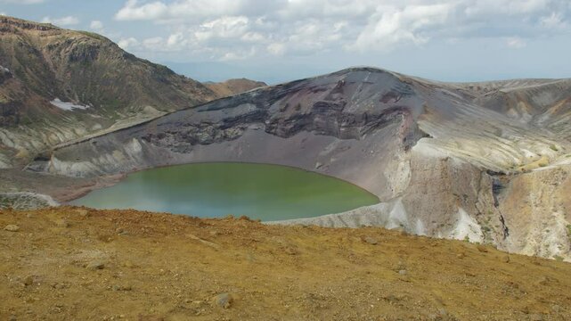 蔵王連峰 蔵王の御釜 Zao Mountain Range, Zao Okama Crater
