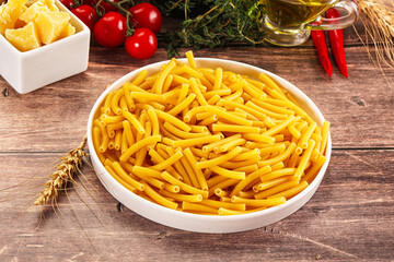 Italian pasta Maccherony for cooking