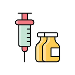 Hormone Theraphy  Icon vector