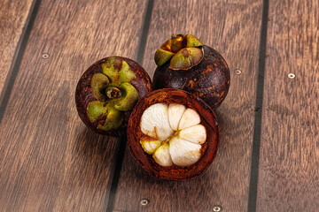 Tropical exotic sweet juicy Mangosteen