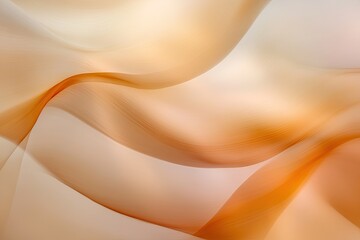 Soft, flowing, peach and amber colored fabric